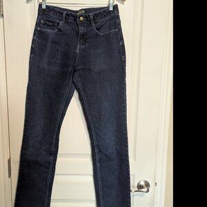 Apparel Collection Jeans Mens 30 (Fits 30x33) Blue Dark Wash Straight Denim